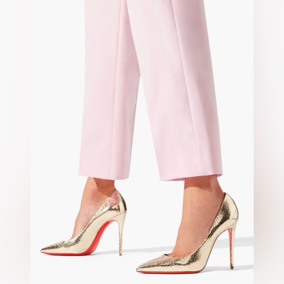 Christian Louboutin Kate 100mm Metallic Pumps - Picture 6 of 6